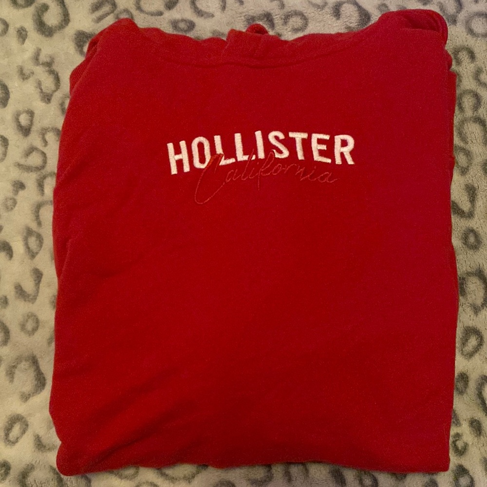 brand new red hollister hoodie